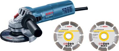 Bosch Professional GWS 880 Haakse Slijper 880W 125mm + 2x Diamantschijf in koffer - 060139600B Bosch Professional GWS 880 Haakse Slijper 880W 125mm + 2x Diamantschijf in koffer - 060139600B