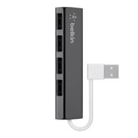 Belkin F4U042bt USB 2.0 Hub, 1:4, Slim, Passiv schwarz - thumbnail