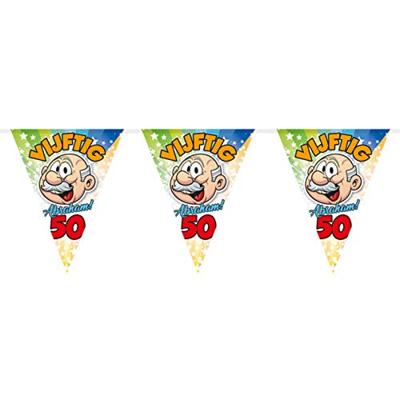 50 jaar Abraham Regenboog Vlaggenlijn - 10 meter