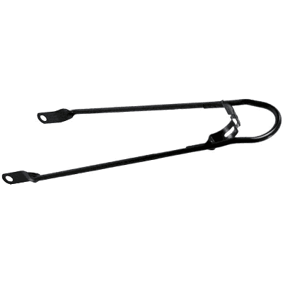 Spatbordstang 24" per stuk mat zwart met bumper