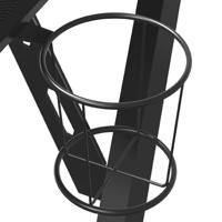 Gamingbureau met Y-vormige poten 90x60x75 cm zwart - thumbnail