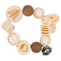 Heimess bijtring eekhoorn junior 8 cm hout beige/ - thumbnail