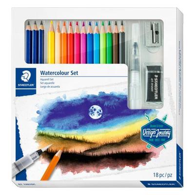 Kleurpotloden staedtler watercolor aquarel 18dlg Kleurpotloden staedtler watercolor aquarel 18dlg