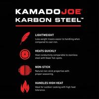 Kamado Joe Karbon Steel grillplaat voor Big Joe - thumbnail