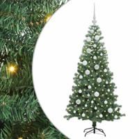 VidaXL Kerstboom met 150 led met standaard groen 120 cm pvc - thumbnail
