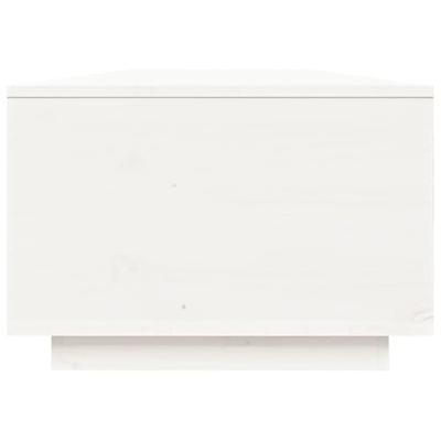 Salontafel 80x50x35,5 cm massief grenenhout wit