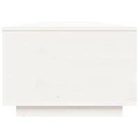 Salontafel 80x50x35,5 cm massief grenenhout wit - thumbnail