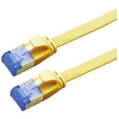 VALUE FTP patchkabel, Cat.6A (Class EA), extra plat, geel, 1 m VALUE FTP patchkabel, Cat.6A (Class EA), extra plat, geel, 1 m