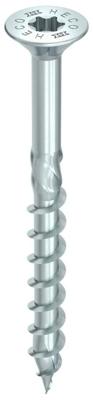 HECO TOPIX-plus schroeven - platkop verzinkt - 6x300/72 mm - Torx T-30 (HD30) - deeldraad - 100 st