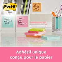 Memoblok post-it 654 76x76mm roze - thumbnail