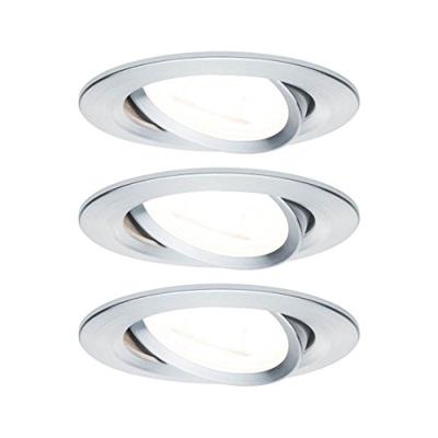 Paulmann 93433 Inbouwlamp Set van 3 stuks 19.5 W Aluminium (gedraaid)