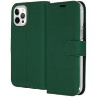 Accezz Wallet Softcase Bookcase iPhone 12 Pro Max Telefoonhoesje Groen - thumbnail