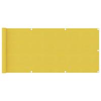 Balkonscherm 75x500 cm HDPE geel - thumbnail