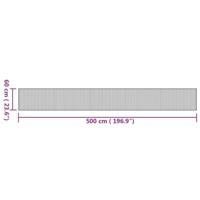 VidaXL Vloerkleed rechthoekig 60x500 cm bamboe naturel - thumbnail