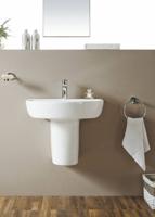 Surya Sifonkap 52 cm + Ophangset Wit Aqua Splash - thumbnail