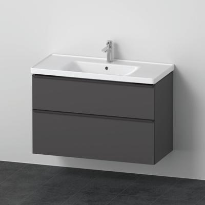 Badkamermeubelset Duravit D-Neo Wastafel Keramiek 100.5x48x62.5 cm Mat Grafiet Duravit Badkamermeubelset Duravit D-Neo Wastafel Keramiek 100.5x48x62.5 cm Mat Grafiet Duravit