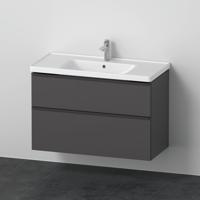 Badkamermeubelset Duravit D-Neo Wastafel Keramiek 100.5x48x62.5 cm Mat Grafiet Duravit - thumbnail