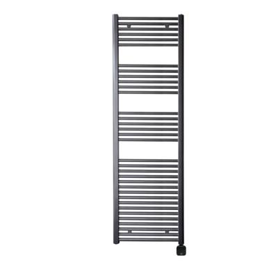 Electrische Wifi Radiator Sanicare HPW Carini 172x60 cm Gunmetal Met Thermostaat Zwart Rechtsonder