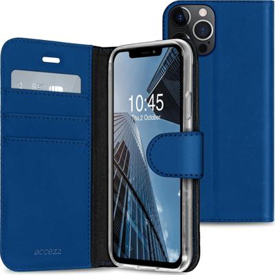 Accezz Wallet Case voor Apple iPhone 13 Pro Telefoonhoesje Blauw Accezz Wallet Case voor Apple iPhone 13 Pro Telefoonhoesje Blauw
