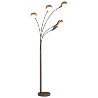 VidaXL Lamp staand 5xe14 200 cm zilverkleurig - thumbnail