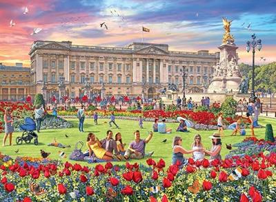 Ravensburger puzzel Happy days koninklijke woningen - 4 x 500 stukjes