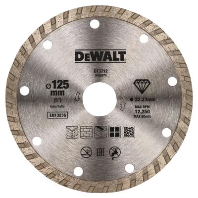 DeWALT DT3712 Diamantschijf Turbo 125x22,23mm
