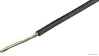 HERTH+BUSS kabel electric cable silicone 0.5 mm black 5mtr. - thumbnail