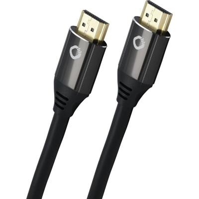 Oehlbach D1C92495 HDMI-kabel HDMI Aansluitkabel HDMI-A-stekker, HDMI-A-stekker 3.00 m Zwart 8K UHD, Vergulde steekcontacten