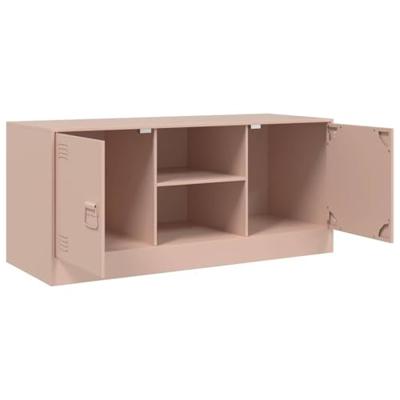 Tv-meubel 99x39x44 cm staal roze