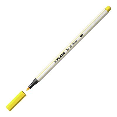 Stabilo pen 68 brush 44 - geel Stabilo pen 68 brush 44 - geel