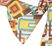 Jaren 70 Jurk Kostuum Vrouw - thumbnail