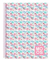 Notitieboekje Moos Flores Multicolour A4 120 Lakens - thumbnail