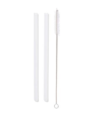 HEMA Rietjes met schoonmaakborstel voor waterflessen van 500ml en 600ml (transparant)
