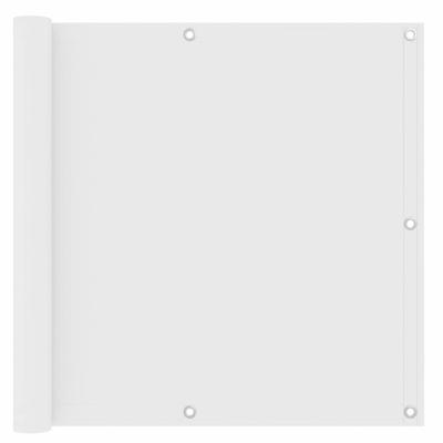 Balkonscherm 90x400 cm oxford stof wit