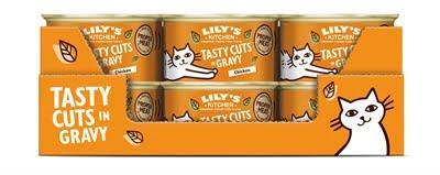 Lily's Kitchen Cuts in gravy kip natvoer kat 1 tray (24 x 85 g) Lily's Kitchen Cuts in gravy kip natvoer kat 1 tray (24 x 85 g)