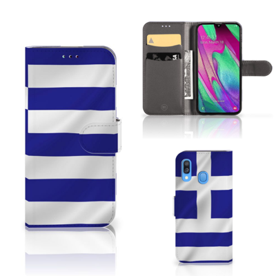 Samsung Galaxy A40 | Bookstyle Case | Griekenland Samsung Galaxy A40 | Bookstyle Case | Griekenland