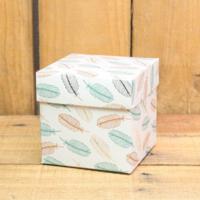 Bonbon doosjes - Chocolade doosje - Veertjes metallic - 24 stuks - thumbnail