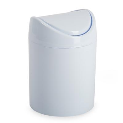 Plasticforte Mini prullenbakje - wit - kunststof - met klepdeksel - keuken aanrecht model - 1,4 Liter - 12 x 17 cm - Pru Plasticforte Mini prullenbakje - wit - kunststof - met klepdeksel - keuken aanrecht model - 1,4 Liter - 12 x 17 cm - Pru