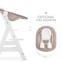 HAUCK schaalbare houten kinderstoel Alpha + / wit - thumbnail