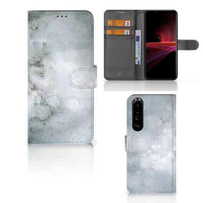 Hoesje Sony Xperia 1 III Painting Grey Hoesje Sony Xperia 1 III Painting Grey