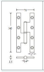Franse paumelle geb. 140x 70 l Franse paumelle geb. 140x 70 l