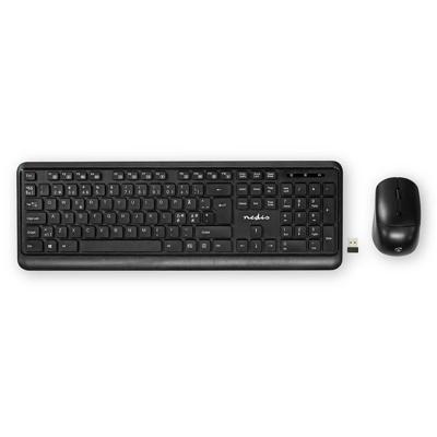 Nedis KBMCW100BKND Muis En Toetsenbord - Set Draadloos Muis- En Toetsenbordverbinding: Usb 800 / 1200 / 1600 Dpi Instelbare Dpi Qwerty Scandinavisch Nedis KBMCW100BKND Muis En Toetsenbord - Set Draadloos Muis- En Toetsenbordverbinding: Usb 800 / 1200 / 1600 Dpi Instelbare Dpi Qwerty Scandinavisch