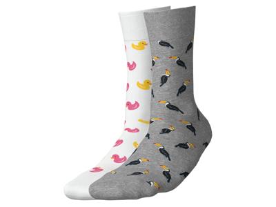 esmara 2 Paar sokken (Eenden/vogels, 39-42)