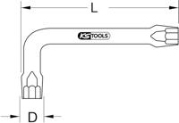 Brilliant Tools BT015013 BT015013 Dubbele pijpsleutel 13 mm - thumbnail