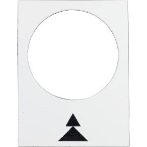 Harmony Etiket zwart 2xzwarte pijl rechts | 10 stuk stuks