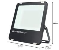 Luxor LED Breedstraler - 100 watt 16.000 Lumen (160lm/W) - Anti-verblinding - IK06 - 6400K daglicht wit - IP65 waterdicht - LED Schijnwerper - thumbnail