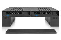 Icy Dock MB322SP-B 2x2,5 SATA mobile rack+3,5 SATA voor externe 5,25 - thumbnail