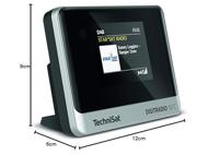 TechniSat DIGITRADIO 10 C Radio DAB+, VHF (FM) Bluetooth Incl. afstandsbediening, Wekfunctie Zwart/zilver - thumbnail