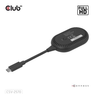 club3D CSV-2570 USB-C-kabel HDMI / USB-C Aansluitkabel