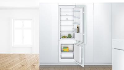Bosch Serie 2 KIV87NSF0 koel-vriescombinatie Ingebouwd 268 l Wit Bosch Serie 2 KIV87NSF0 koel-vriescombinatie Ingebouwd 268 l Wit